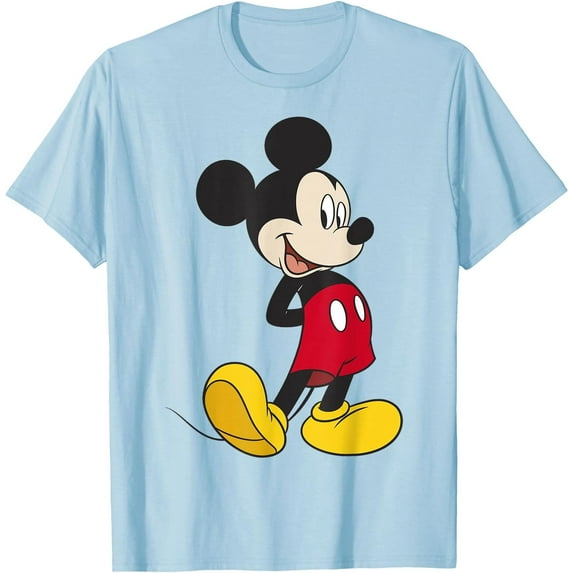 Traditional Mickey Mouse Portrait DTG Print Unisex T-Shirt