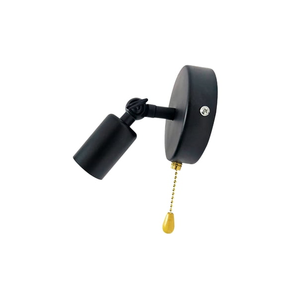 Traditional Modifiable Iron Wall Lamp With Pull Chain Change Flexible Direction For Residence