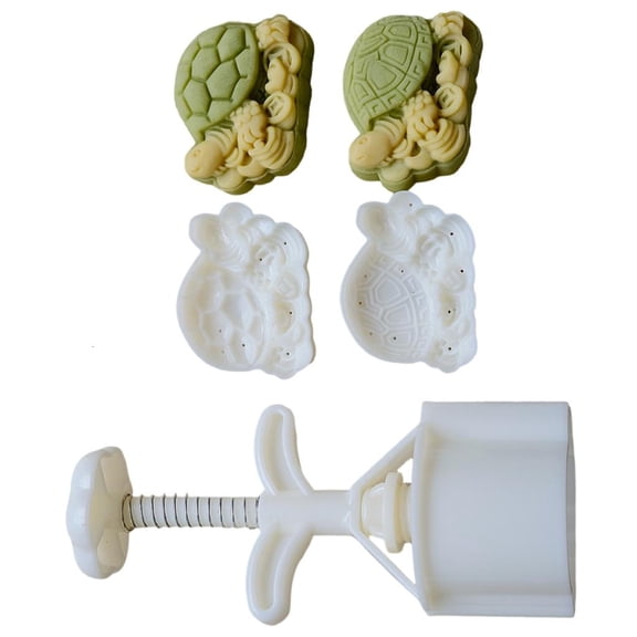 hejhncii Traditional Molds Set Moon Cake Molds Turtle Shape Convenient Bakings Molds