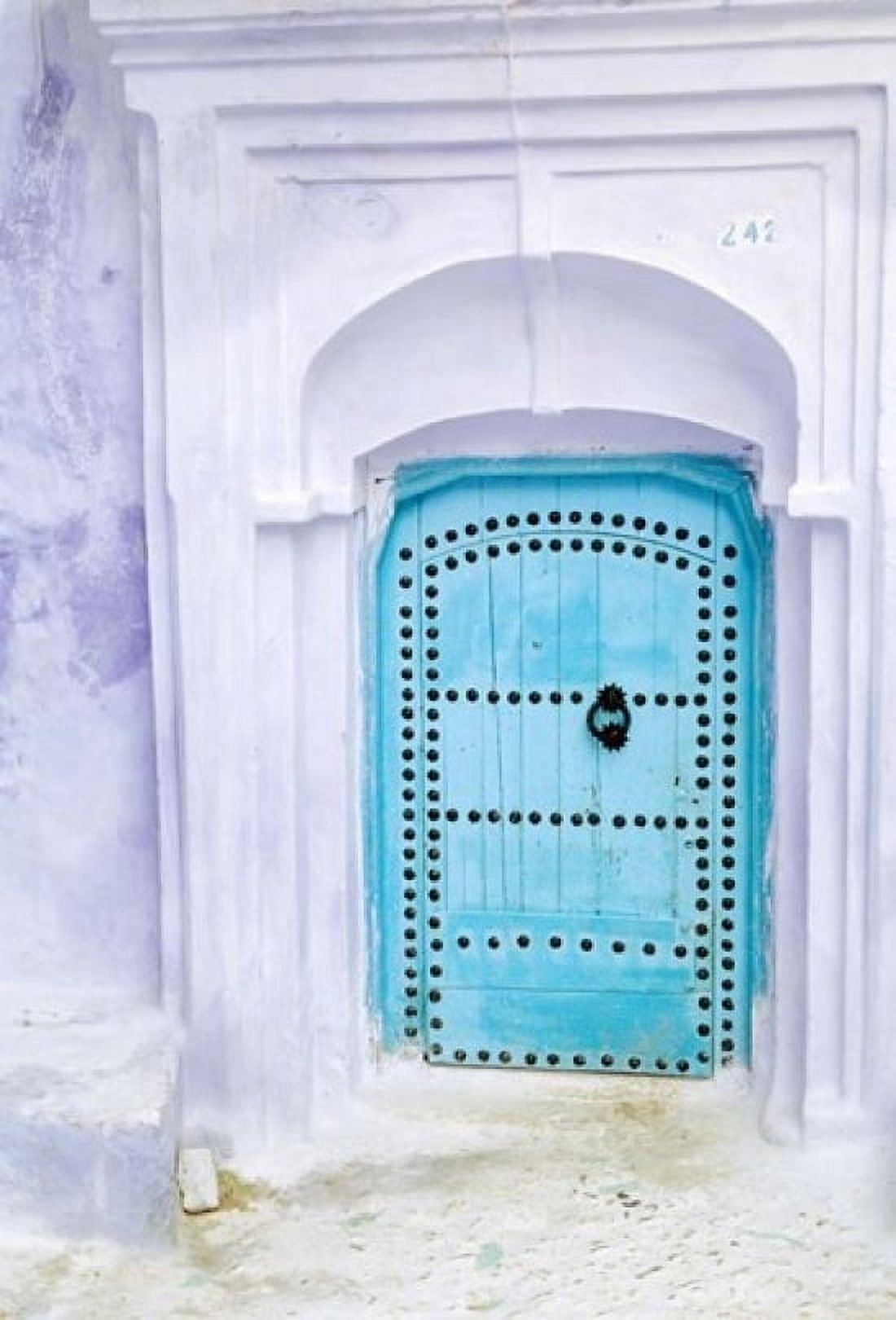 Traditional Moorish-styled Blue Door Morocco Canvas Art - John & Lisa Merrill DanitaDelimont (12 x 17)