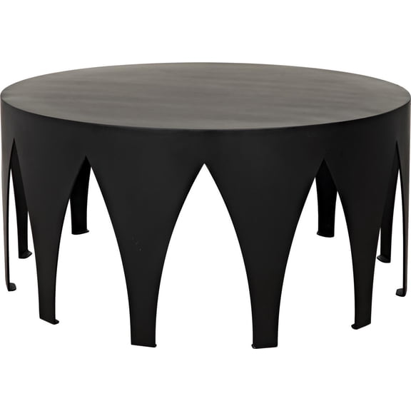 Traditional Morocco Black Steel Coffee Table