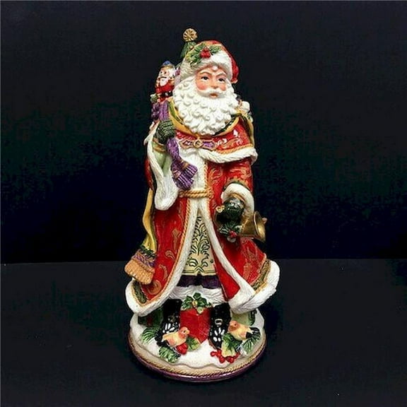 Traditional Musical Santa Figurine