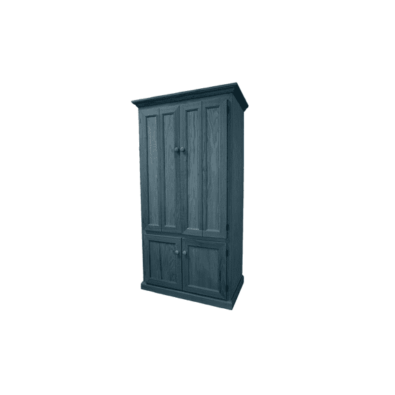 Traditional Oak Computer Armoire Desk