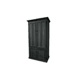 thumbnail image 1 of Traditional Oak Computer Armoire Desk, 1 of 2