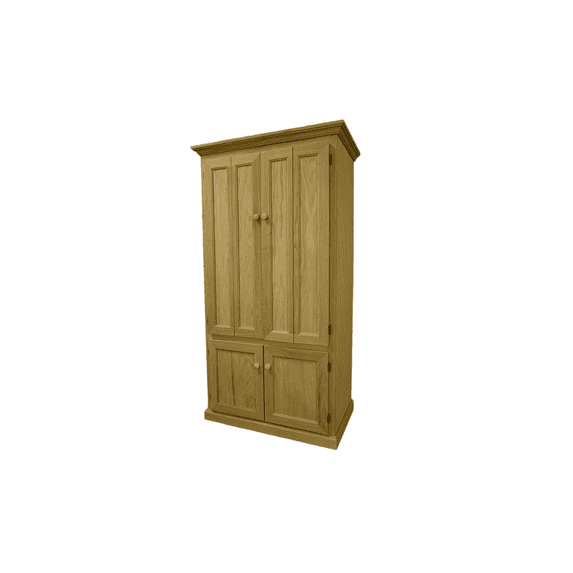 Traditional Oak Computer Armoire Desk