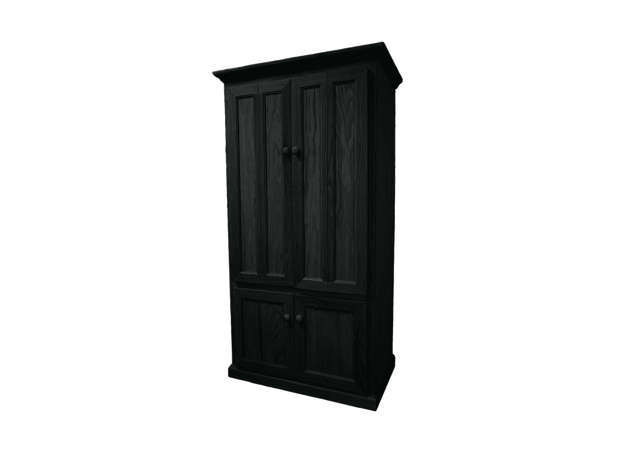 Traditional Oak Computer Armoire Desk