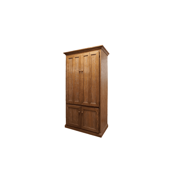Traditional Oak Computer Armoire Desk