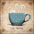 thumbnail image 1 of Traditional Ornate Café Mocha Coffee Cup Kitchen Painting Blue Canvas Art by Pied Piper Creative, 1 of 3