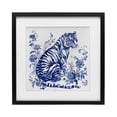 thumbnail image 1 of Stupell Industries Eclectic Traditional Ornate Floral Tiger Black Framed Print Under Glass, 13 x 13, by Lettered and Lined, 1 of 8