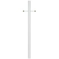 thumbnail image 1 of Design House 80" Traditional Weather-Resistant Outdoor Lamp Post with Cross Arm, White, 1 of 19
