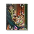 thumbnail image 1 of Traditional Painting People Humorous Vivid Garden Gnomes Fairy Tales & Fantasy Graphic Art Gallery-Wrapped Canvas Print Wall Art, 1 of 5