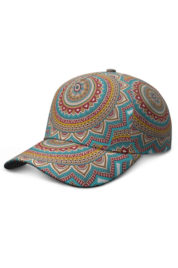 Traditional Paisley Mandala Baseball Cap Lightweight for All-Day Wear