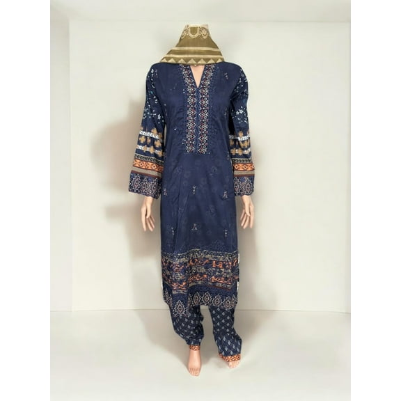 Traditional Pakistani Salwar Kameez, Cultural Wear for Women,275