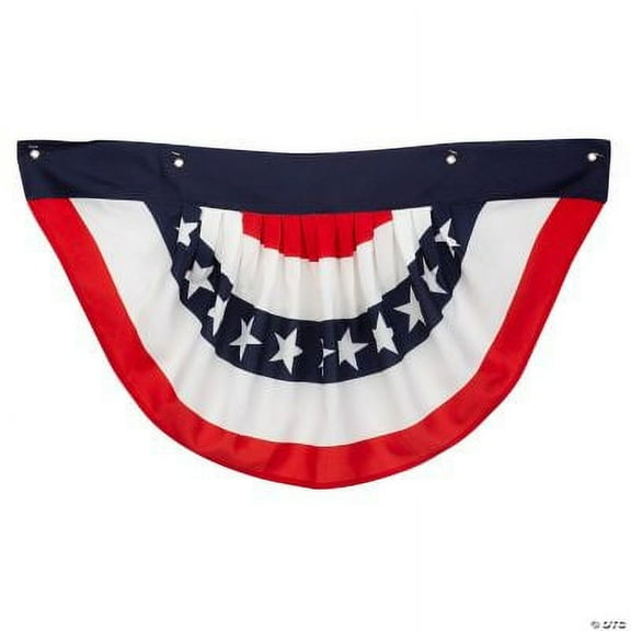 Traditional Patriotic Bunting, Fourth of July, Home Decor, 1 Piece