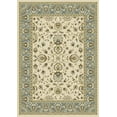 thumbnail image 1 of Traditional Persian Oriental Ivory Bordered Vines Leaves Area Rug - Actual 5' 2" x 7' 2", 1 of 5
