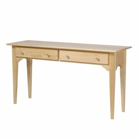 Traditional Pine Console Sofa Table w/Storage Drawers Enfield Design 27.5 in. Height x 52 in. Wide x 16 in. Depth Renovator's Supply