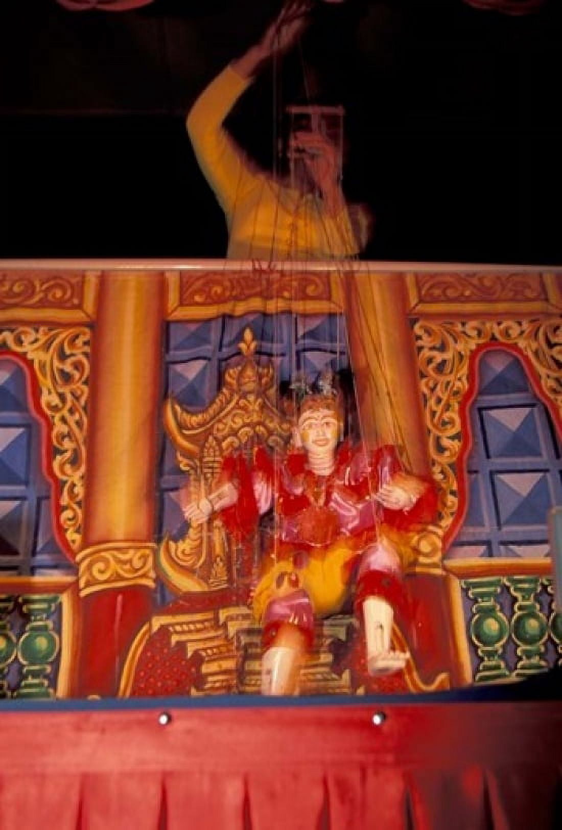 Traditional Puppet Show Myanmar Canvas Art - Keren Su DanitaDelimont (12 x 17)