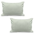 thumbnail image 1 of Traditional Quilted Pillowcover Set of 2, Retro Oriental Mosaic Triangles Mosaic Stars Turkish Bohemian Design, Standard Queen Size Pillow Cover for Bedroom, 36" x 20", Multicolor, by Ambesonne, 1 of 1