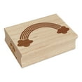 thumbnail image 1 of Traditional Rainbow Rectangle Rubber Stamp Stamping Scrapbooking Crafting - Large 2.5in, 1 of 7