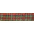 thumbnail image 1 of Traditional Red & Green Plaid Wired Ribbon, 1 of 1