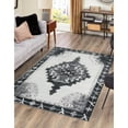 thumbnail image 1 of Traditional Rine Collection Area Rug 2'x3' - Black, 1 of 5