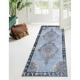 thumbnail image 1 of Traditional Rine Collection Area Rug 2'x7'10" - Blue-Gray, 1 of 5