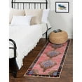 thumbnail image 1 of Traditional Rine Collection Area Rug 2'x7'10" - Pink, 1 of 5
