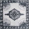 thumbnail image 1 of Traditional Rine Collection Area Rug 7'6" Square - Black, 1 of 5