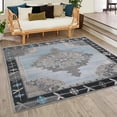 thumbnail image 1 of Traditional Rine Collection Area Rug 7'6" Square - Blue-Gray, 1 of 5