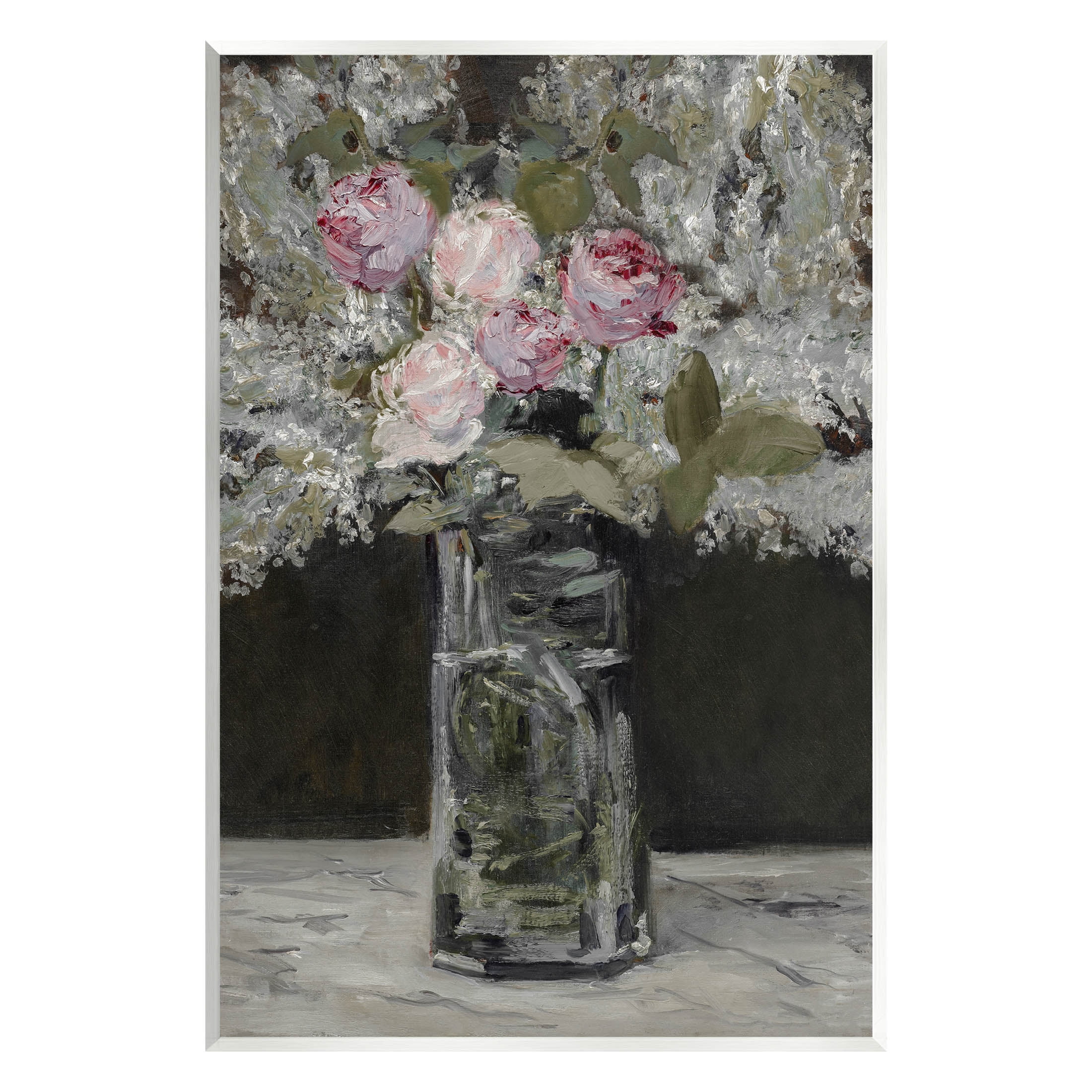 Traditional Rose Bouquet Still Life Botanical & Floral Painting Unframed Art Print Wall Art