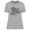 thumbnail image 1 of Traditional Rose Design T-Shirt Women -Image by Shutterstock, Female Medium, 1 of 2