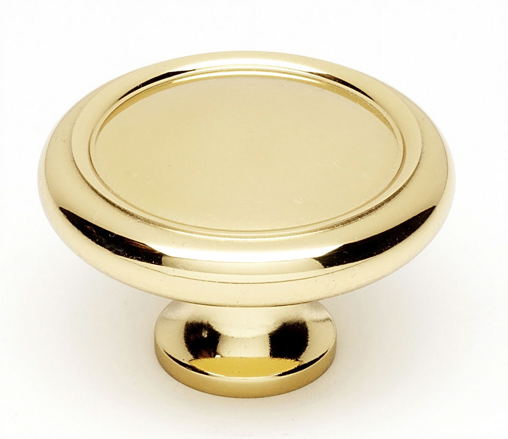 Polished Brass Oversized Traditional Mushroom Knob