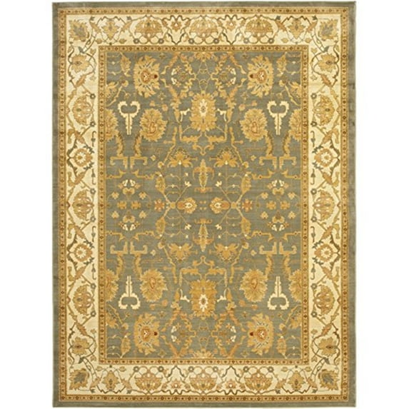 Traditional Rug - Heirloom Polypropylene, 2850Gr/Sqm -Blue/Creme Style-A-Color:Blue/Creme,Design:Traditional,Shape:Large Rectangle,Size:13'L x 9' 6''W
