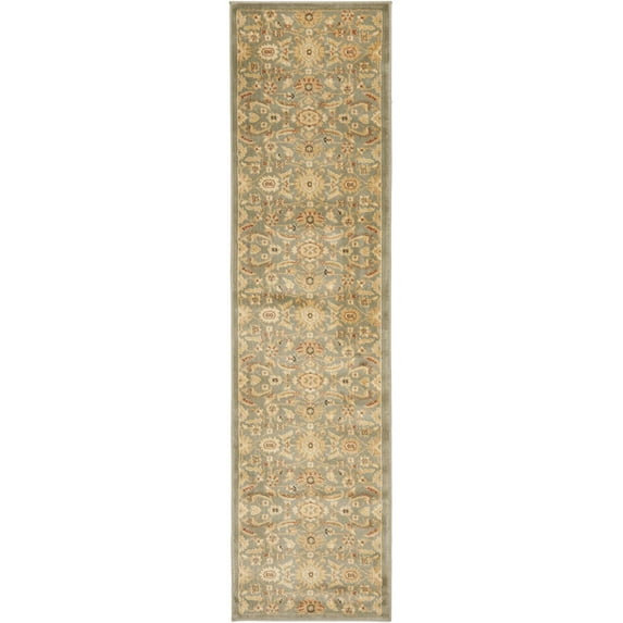 Traditional Rug - Heirloom Polypropylene, 2850Gr/Sqm -Blue/Gold-Color:Blue/Gold,Design:Traditional,Shape:Runner,Size:2'3" x 8'