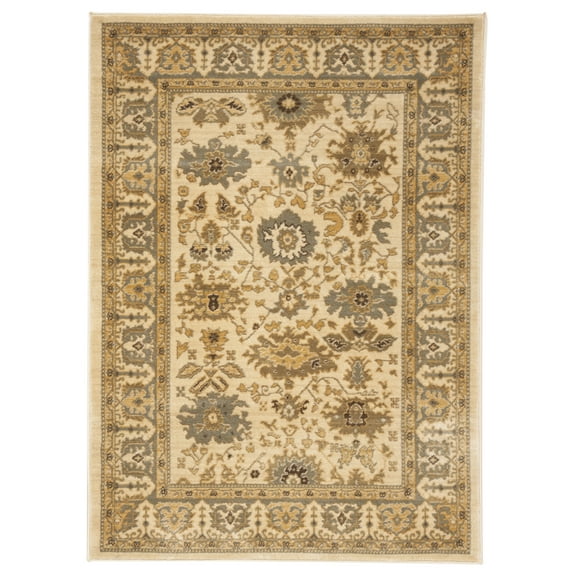 SAFAVIEH Heirloom Alexanndria Oriental Area Rug, Cream/Blue, 5'3" x 7'6"