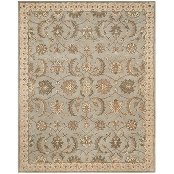 Traditional Rug - Heritage Wool Pile -Beige/Grey-Color:Beige/Grey,Design:Traditional,Shape:Large Rectangle,Size:12'L x 9'W