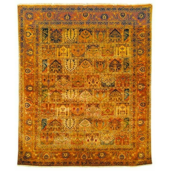 Traditional Rug - Lavar Wool Pile -Assorted/Rust-Color:Assorted/Rust,Design:Traditional,Shape:Medium Rectangle,Size:9'L x 6'W