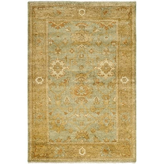 Traditional Rug - Oushak Wool Pile -Dark Green/Brown-Color:Dark Green/Brown,Design:Traditional,Shape:Large Rectangle,Size:10'L x 8'W