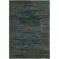 thumbnail image 1 of Traditional Rug - Serenity Polypropylene -Turquoise/Gold Style-A-Color:Turquoise/Gold,Design:Traditional,Shape:Small Rectangle,Size:6'L x 4'W, 1 of 2