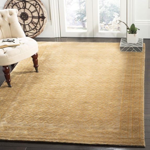 Safavieh Tibetan Crawford Geometric Wool Area Rug, Green, 6' x 9'