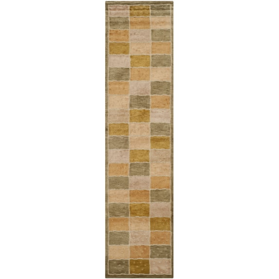 Traditional Rug - Tibetan Wool Pile -Multi Style-A-Color:Multi,Design:Traditional,Shape:Runner,Size:12'L x 2' 6''W