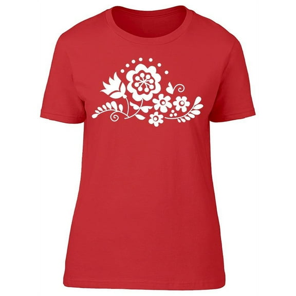 Traditional Rustic Floral T-Shirt Women -Image by Shutterstock, Female XX-Large