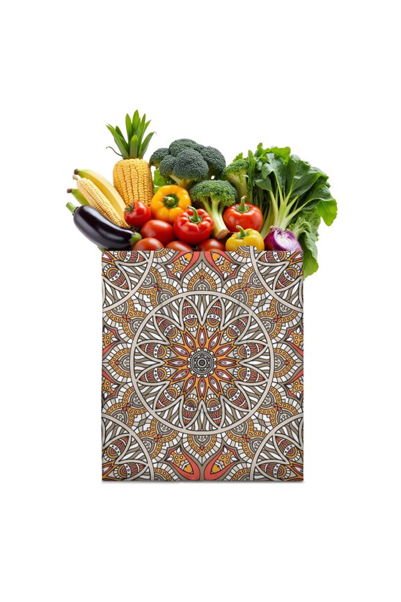 Traditional Sacred Mandala Tote Bag – Abstract Geometric Pattern, Durable and Eco-Conscious