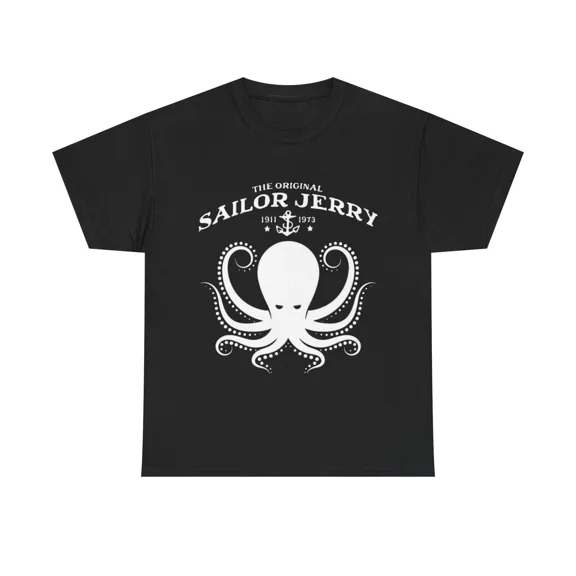Traditional Sailor Tattoo Flash Island Style Inspired Vintage Art Unisex T-Shirt, up to size 5XL