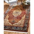 thumbnail image 1 of Traditional Samana Collection Area Rug 5'5"x8' - Rust Red, 1 of 5