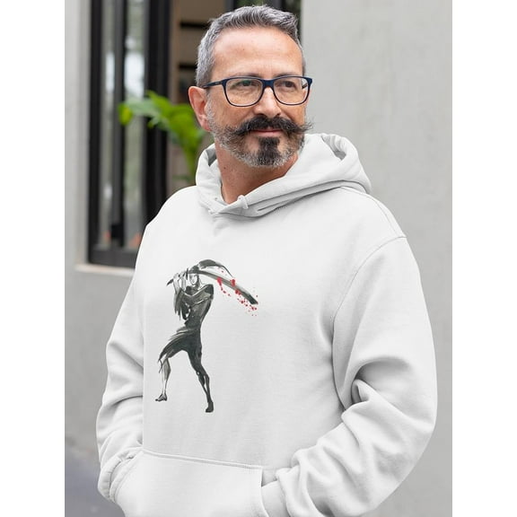 Traditional Samurai Silhouette Hoodie Men's -Image by Shutterstock