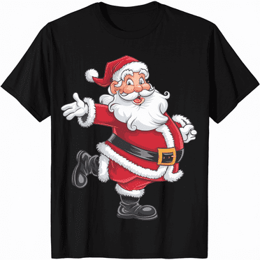 Traditional Santa Claus Christmas Vintage Style T-Shirt