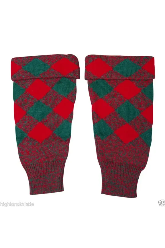 Traditional Scottish Kilt Hose, Highlander Socks with Classic Design, Perfect for Kilts & Formal Scottish Attire