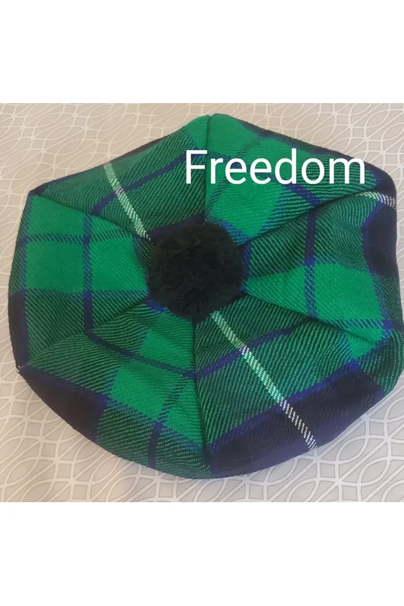 Traditional Scottish Tam O Shanter Hat, Tartan Tammy Cap for Scottish Style and Comfort, One Size
