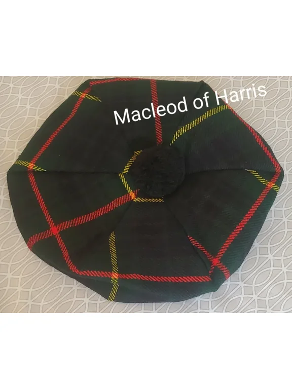 Traditional Scottish Tam O Shanter Hat, Tartan Tammy Cap for Scottish Style and Comfort, One Size